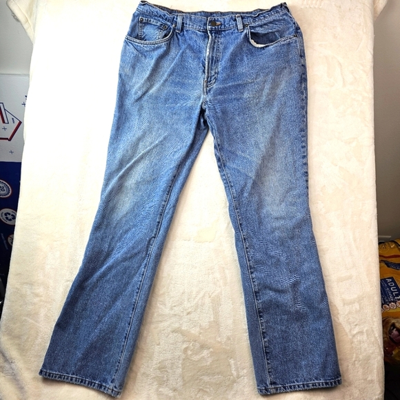 Vintage Polo Ralph Lauren Jeans Men’s 36 x 34 Denim Made in Mexico Distressed - Picture 1 of 12